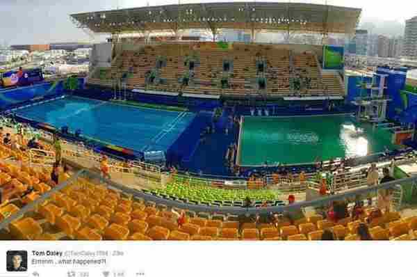 里约奥运会水池变绿怎么回事 2016里约奥运会跳水池变绿原因