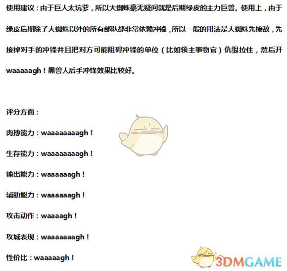 《全面战争：战锤2》阿拉克纳瑞巨蛛实用性分析