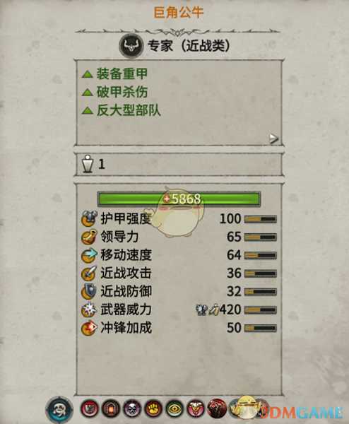 《全面战争:战锤2》巨角公牛实用性分析