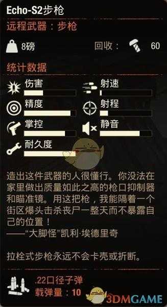 《腐烂国度2》EchoS2步枪属性分享