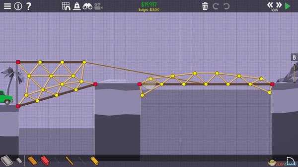 《桥梁建筑师2》熔岩峡谷整齐划一攻略