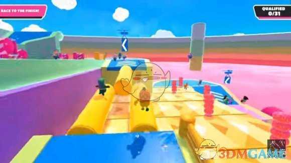 《糖豆人:终极淘汰赛》水涨爬高地图过关技巧