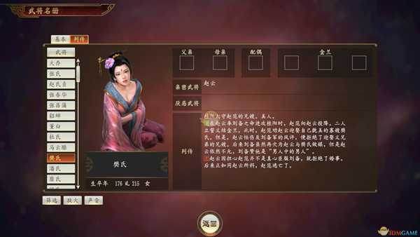 《三国志14》樊氏武将点评