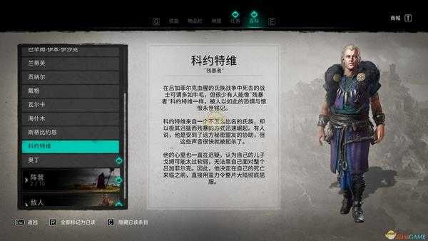 《刺客信条:英灵殿》科约特维人物背景介绍