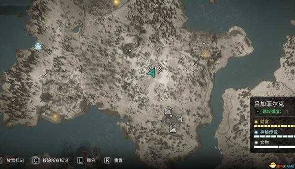 《刺客信条：英灵殿》刷狼牙位置分享