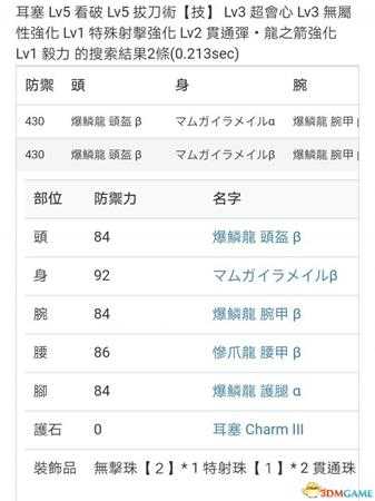 怪物猎人扩散弩及拔刀弓3.0版配装介绍