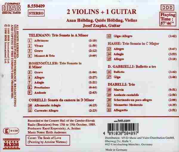 【古典音乐】《双小提琴与吉他》1989[FLAC+CUE/整轨]