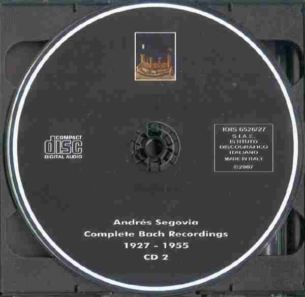 【古典吉它】(吉它宗师)塞戈维亚《1927-1955巴赫完整录音》2CD.2007[FLAC+CUE/整轨]