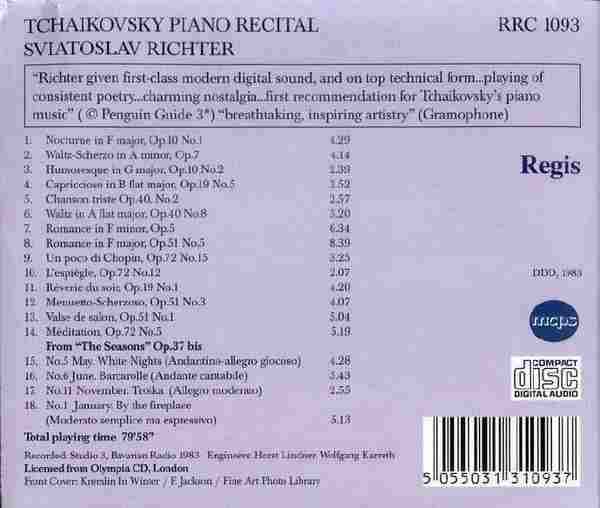 【古典音乐】李赫特《柴科夫斯基-钢琴音乐》1983[FLAC+CUE整轨]