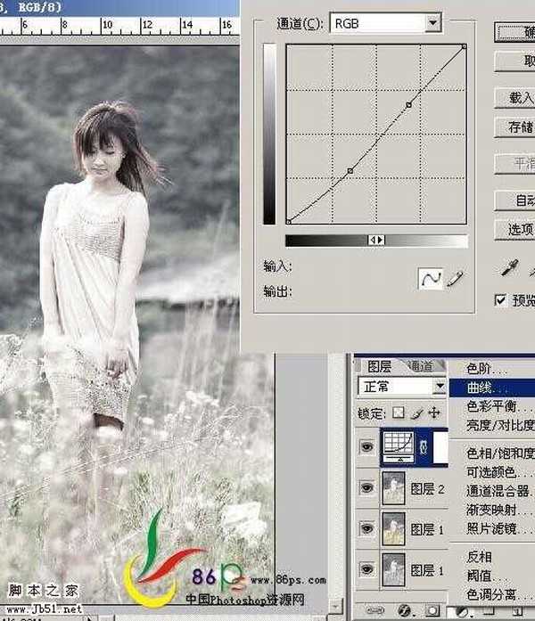 Photoshop 人物个性中性色