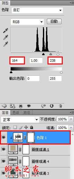 photoshop利用图案填充图层快速为美女图片制作成颓废的发黄老照片