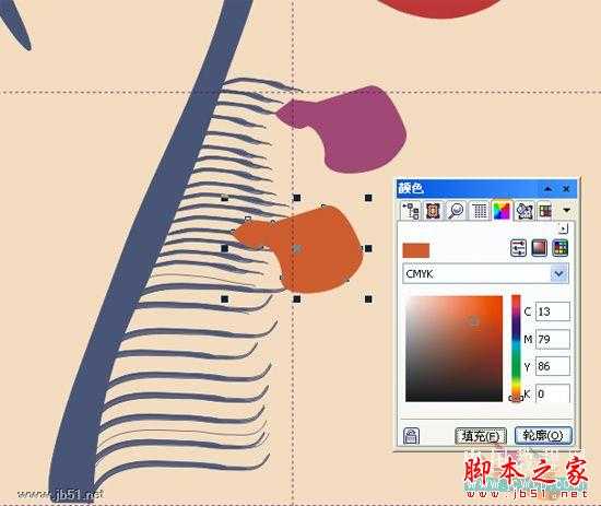 CorelDRAW(CDR)设计绘制矢量抽象人物装饰画实例教程