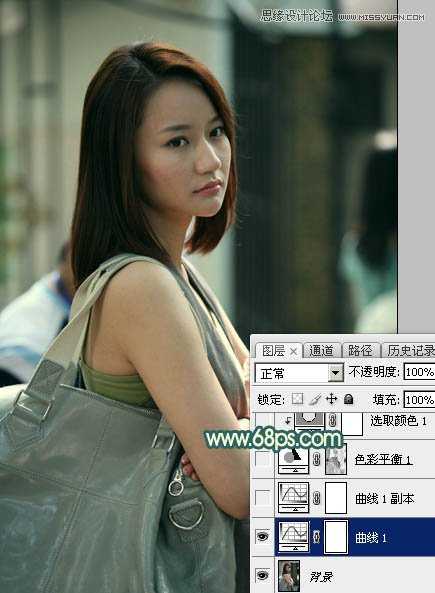 使用Photoshop给美女人像添加怀旧漏光效果