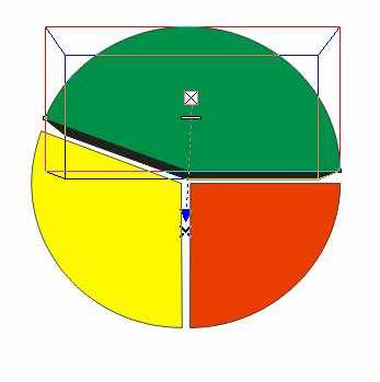 CDR绘制彩色的饼状图教程
