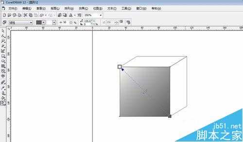 coreldraw怎么画正方体?CDR做素描几何体效果的方法