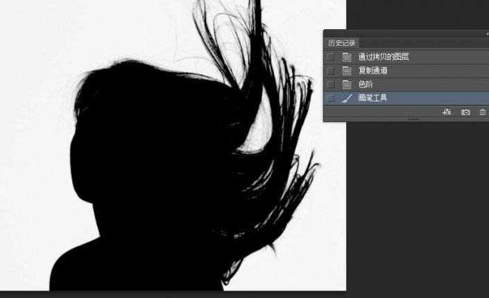 Photoshop使用通道抠出人美女长头发丝