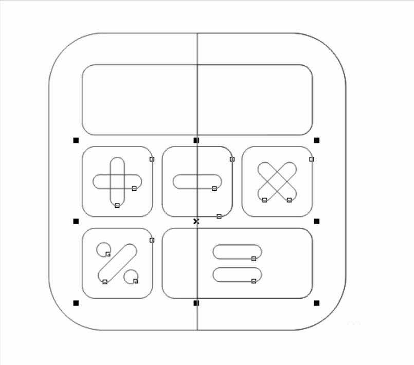 cdr怎么画计算器图形? cdr设计计算器的教程