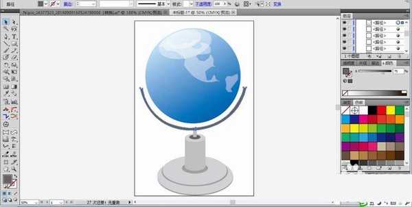 ai怎么画地球仪? ai地球体的设计方法