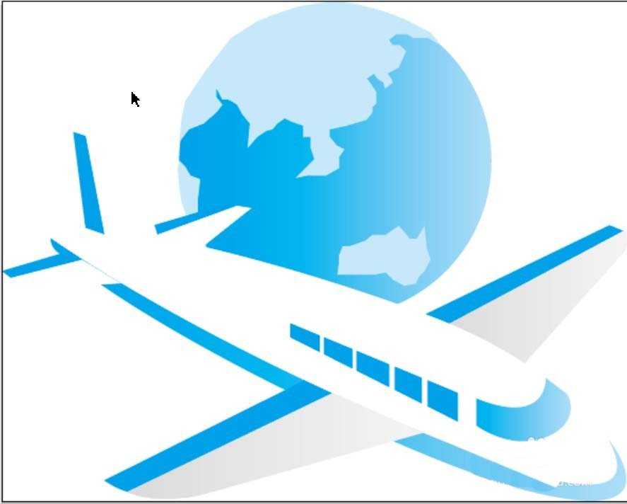 ai怎么设计矢量的航空图标?