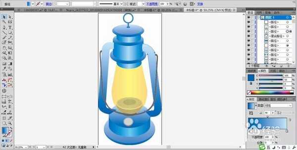 ai怎么画神灯图形? ai绘制煤油灯图标的教程