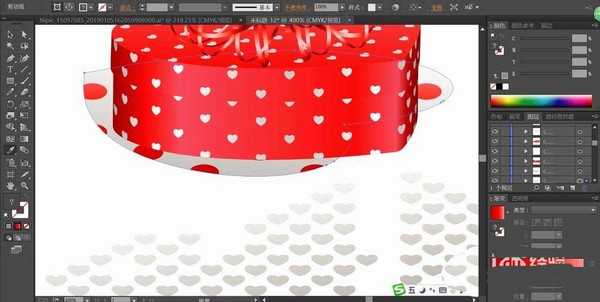 ai怎么绘制心形礼盒? ai设计漂亮礼品盒的教程