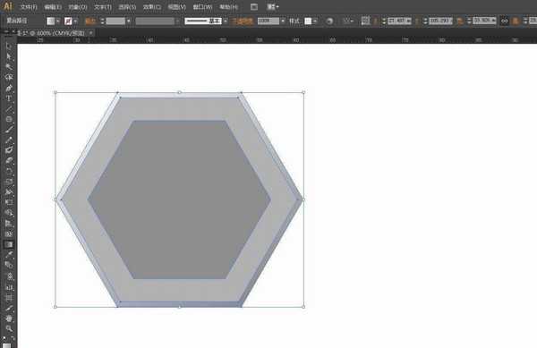 ai怎么画六边形并添加立体感? ai六边形立体效果的做法